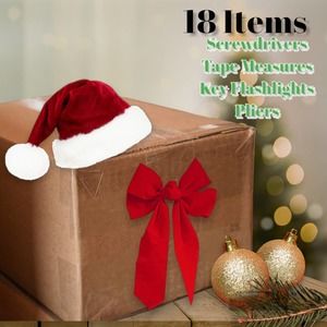 Box of Generic Tools, Screwdrivers, Tape Measurers, Cutters, Pliers, Lot Bundle